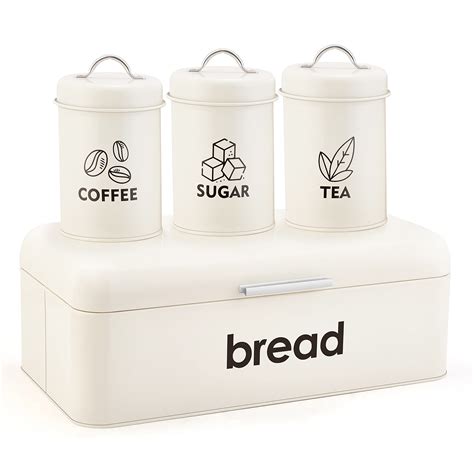 Canister Set With Bread Box 